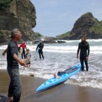 Rastovich welcomed to Piha after epic paddle protesting sea bed mining