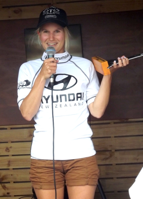 Mischa Davis winner women's short board and longboard