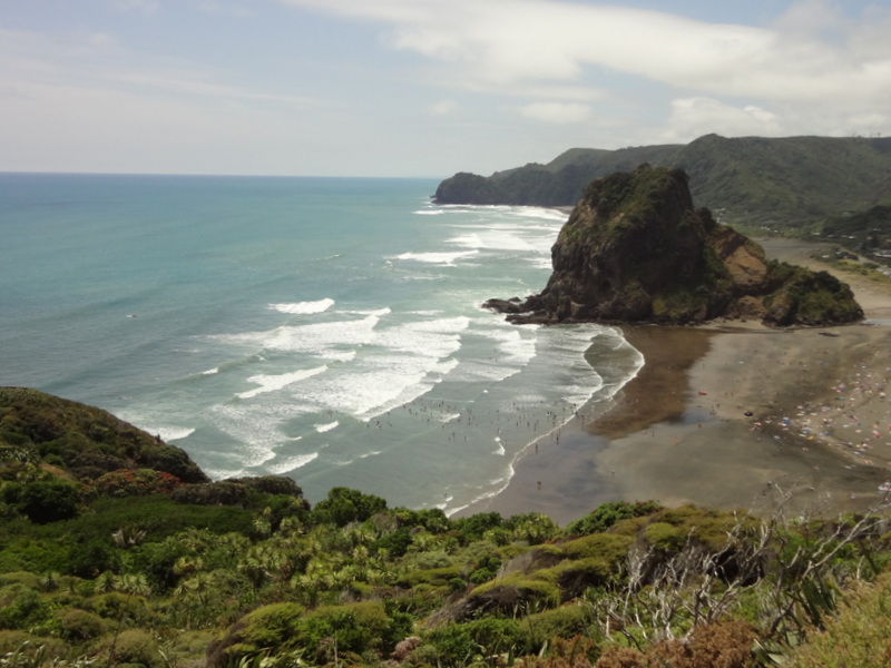 View to the beach
