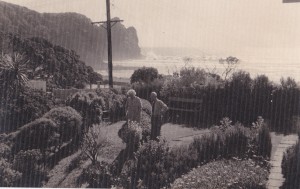 Gordon and Mary MacDiarmid at Piha