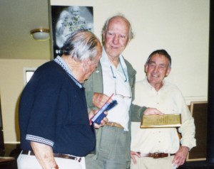 Des Pike, Jack de Bazin and Keith Nelson at the Bowling Club